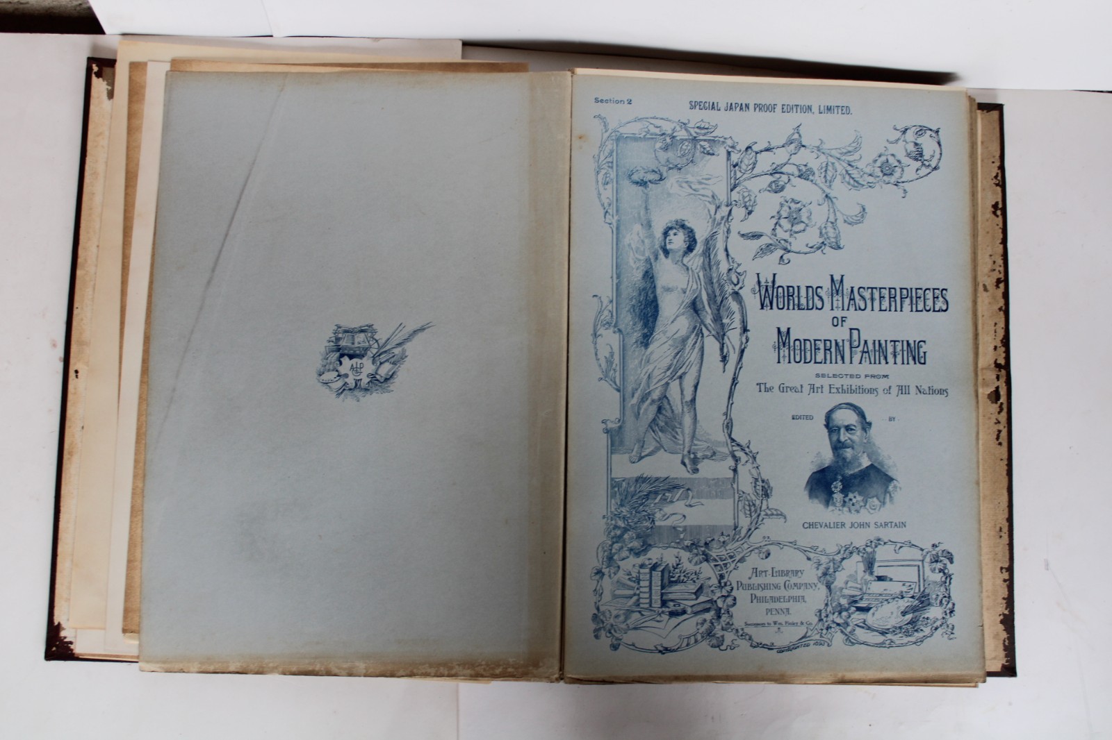 RARE 1893 Sartain’s World’s Masterpieces, Modern Paintings Art Folio Book (1-10)