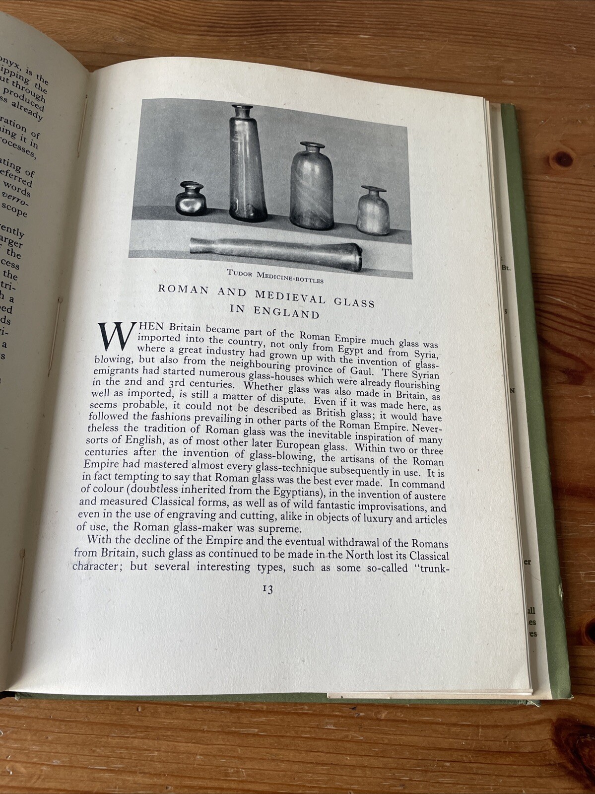 English Glass by W.B. Honey Britain In Pictures Collins London Vintage British