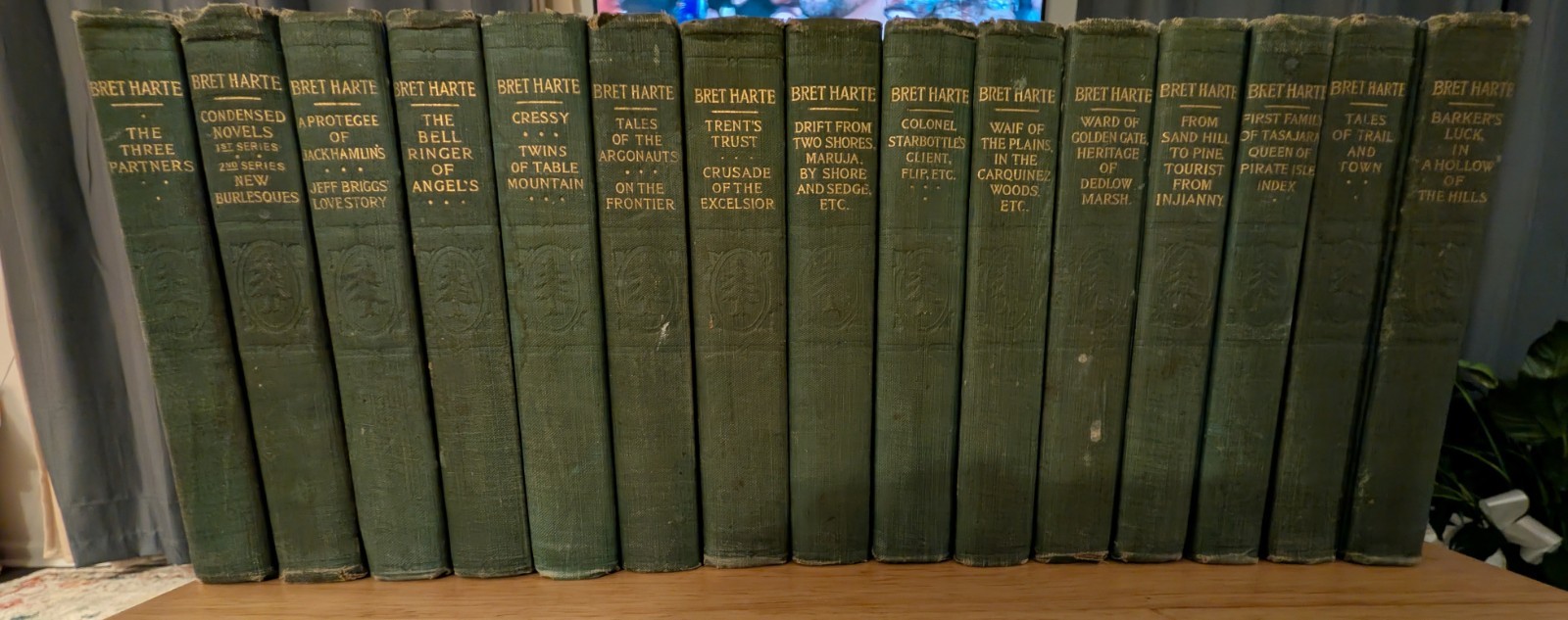 Bret Harte 12 Vol HC Book Set 1890s-1900s Argonaut Edition P.F Collier & Son