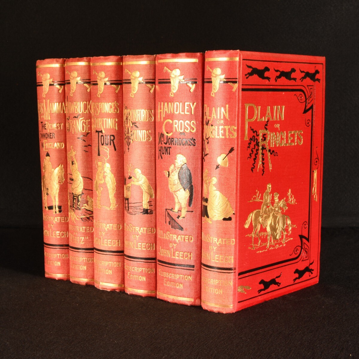 1880 6Vol The Novels of Robert Smith Surtees Subscription Edition Colour Plates