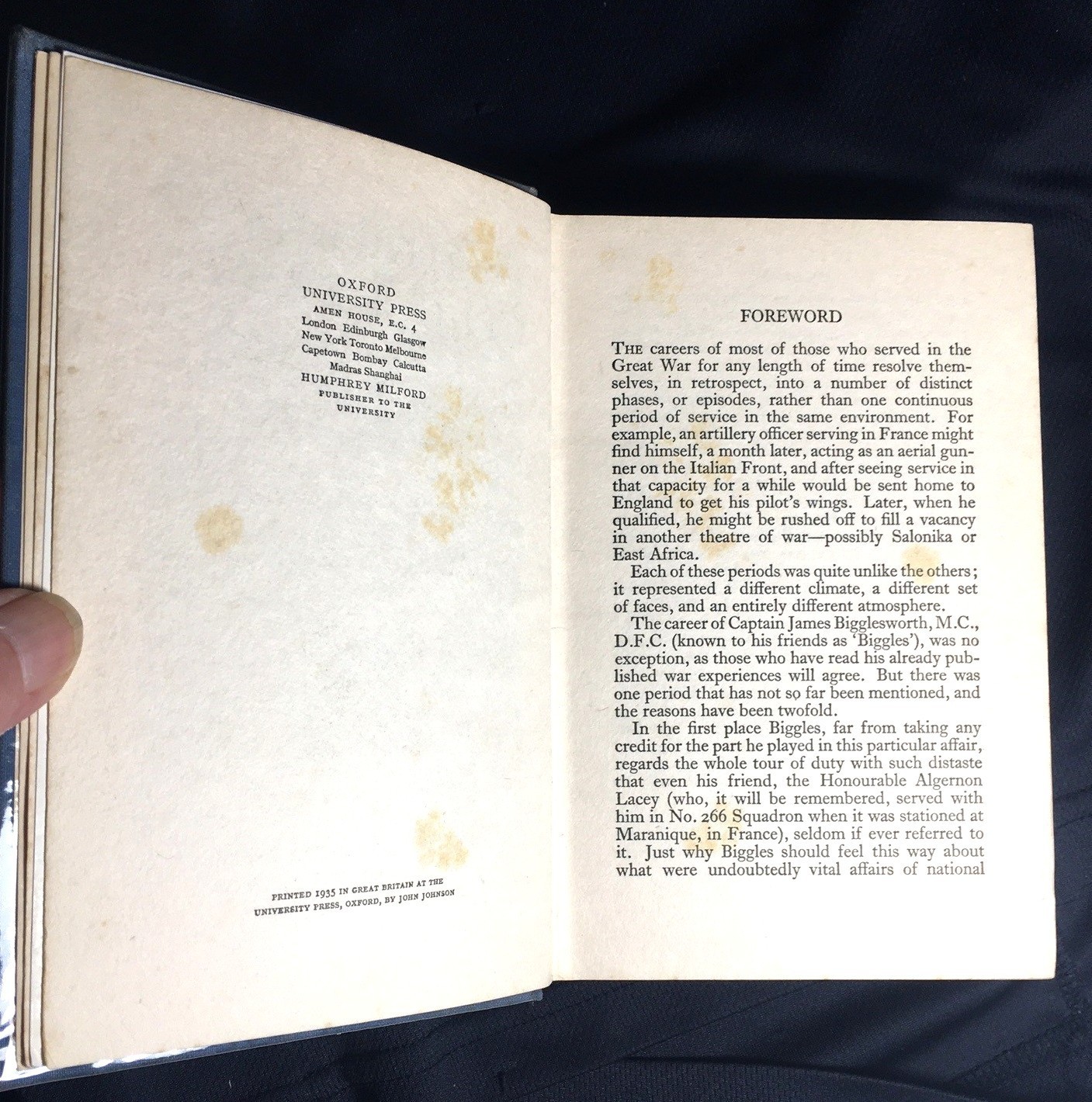 BIGGLES FLIES EAST – Captain W. E. Johns – 1935 – 1st EDITION