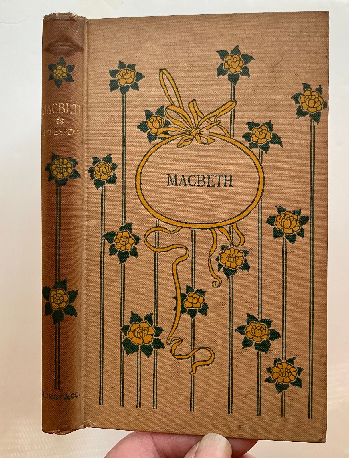Macbeth Shakespeare edited Clark & Wright DECORATIVE GIFT BINDING 1890s Vintage