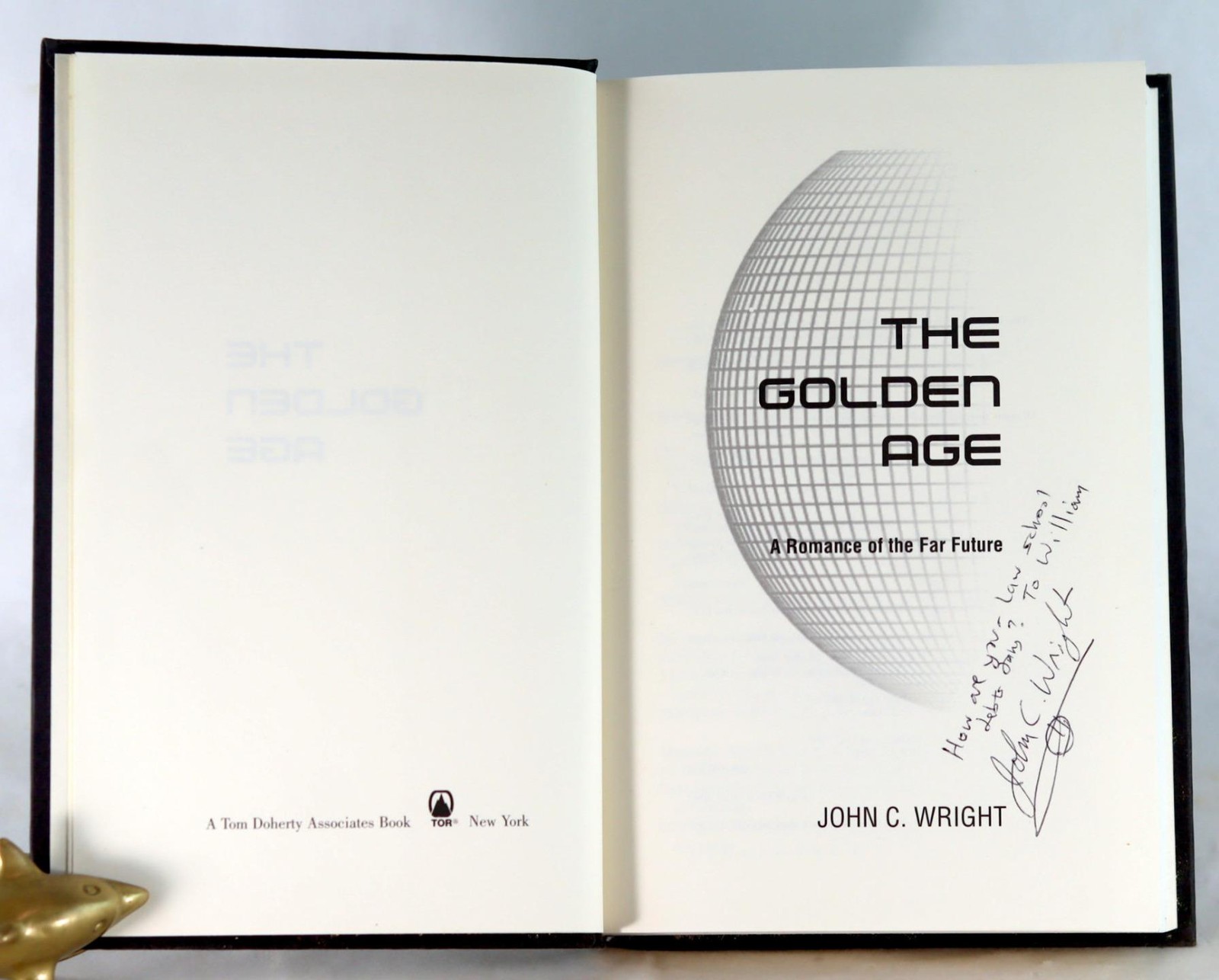John Wright Signed 1st Ed 2002 The Golden Age Science Fiction Space Opera hC DJ