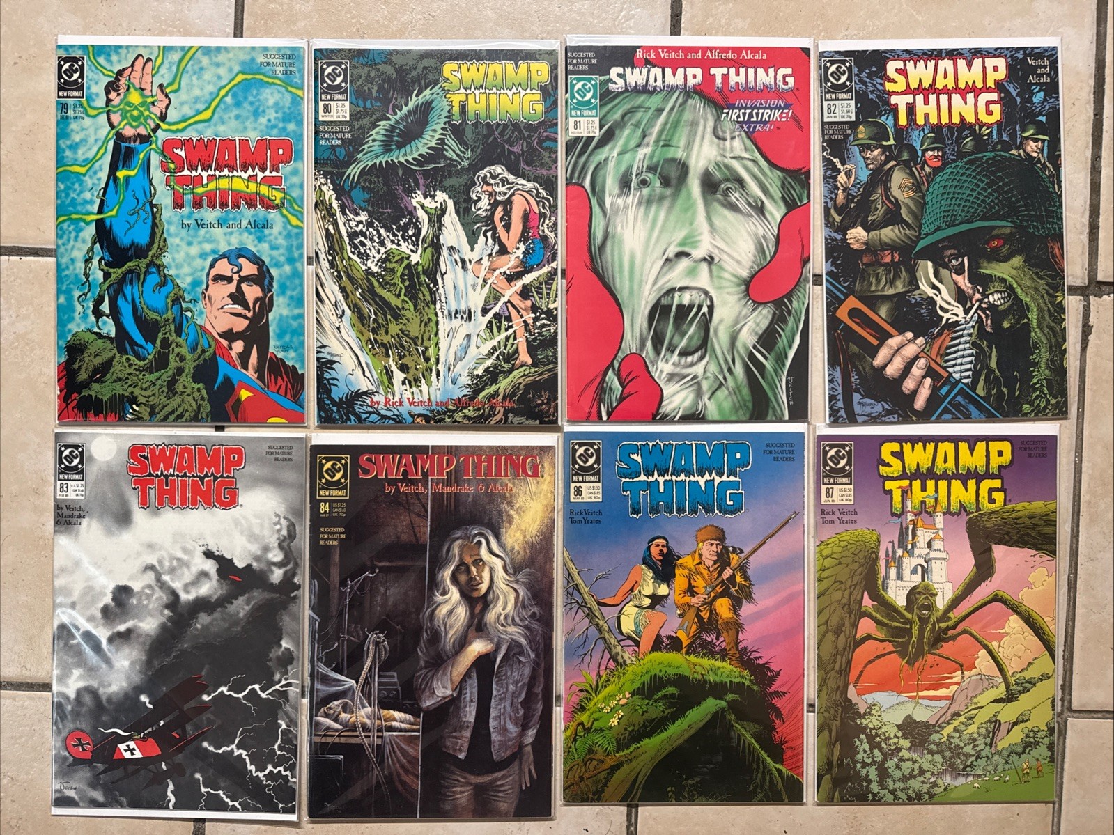 Swamp Thing 79 80 81 82 83 84 86 87 Veitch DC Comics 1989 Lot of 8 Comics