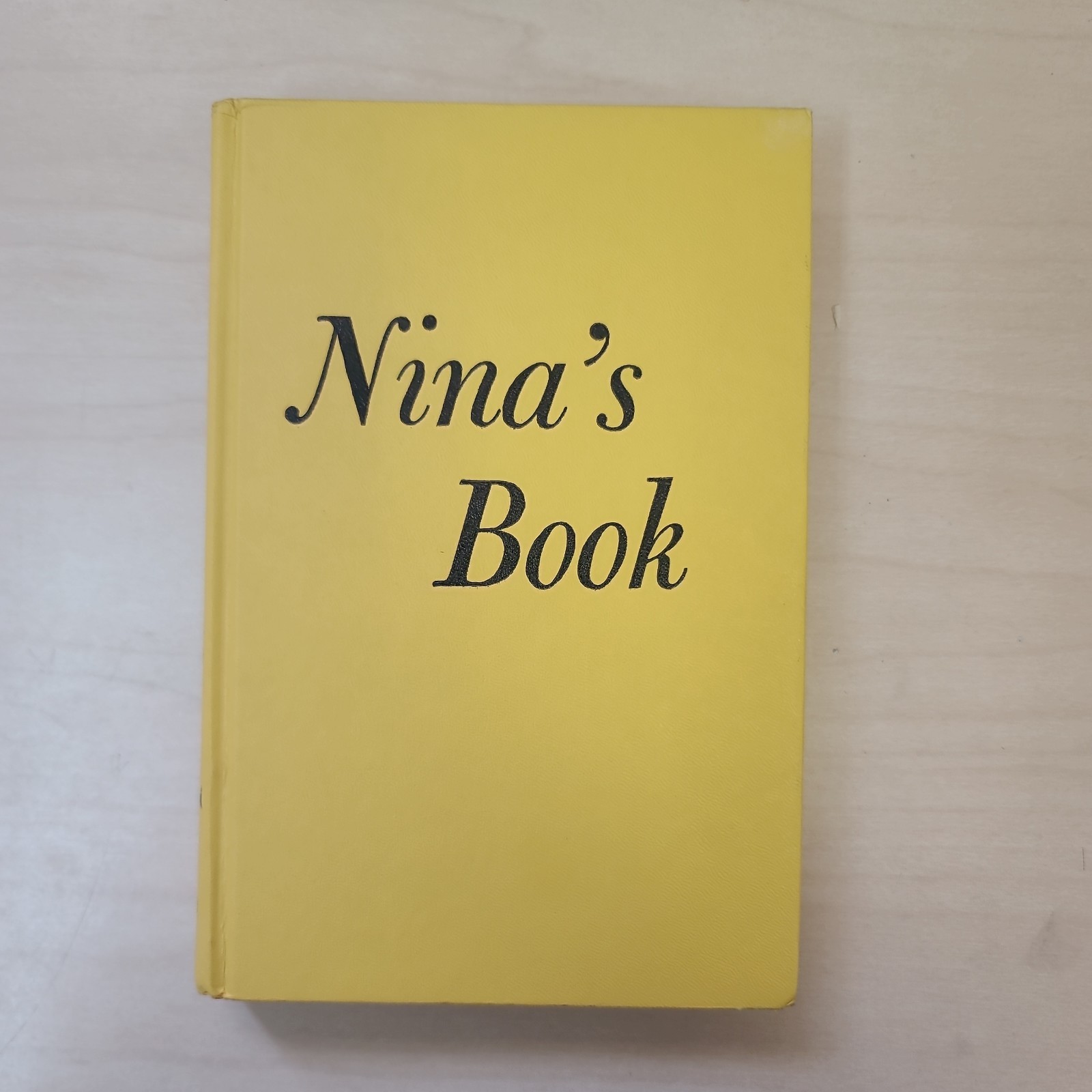 Nina’s Book by Eugene Burdick 1965 HC Vintage No DJ