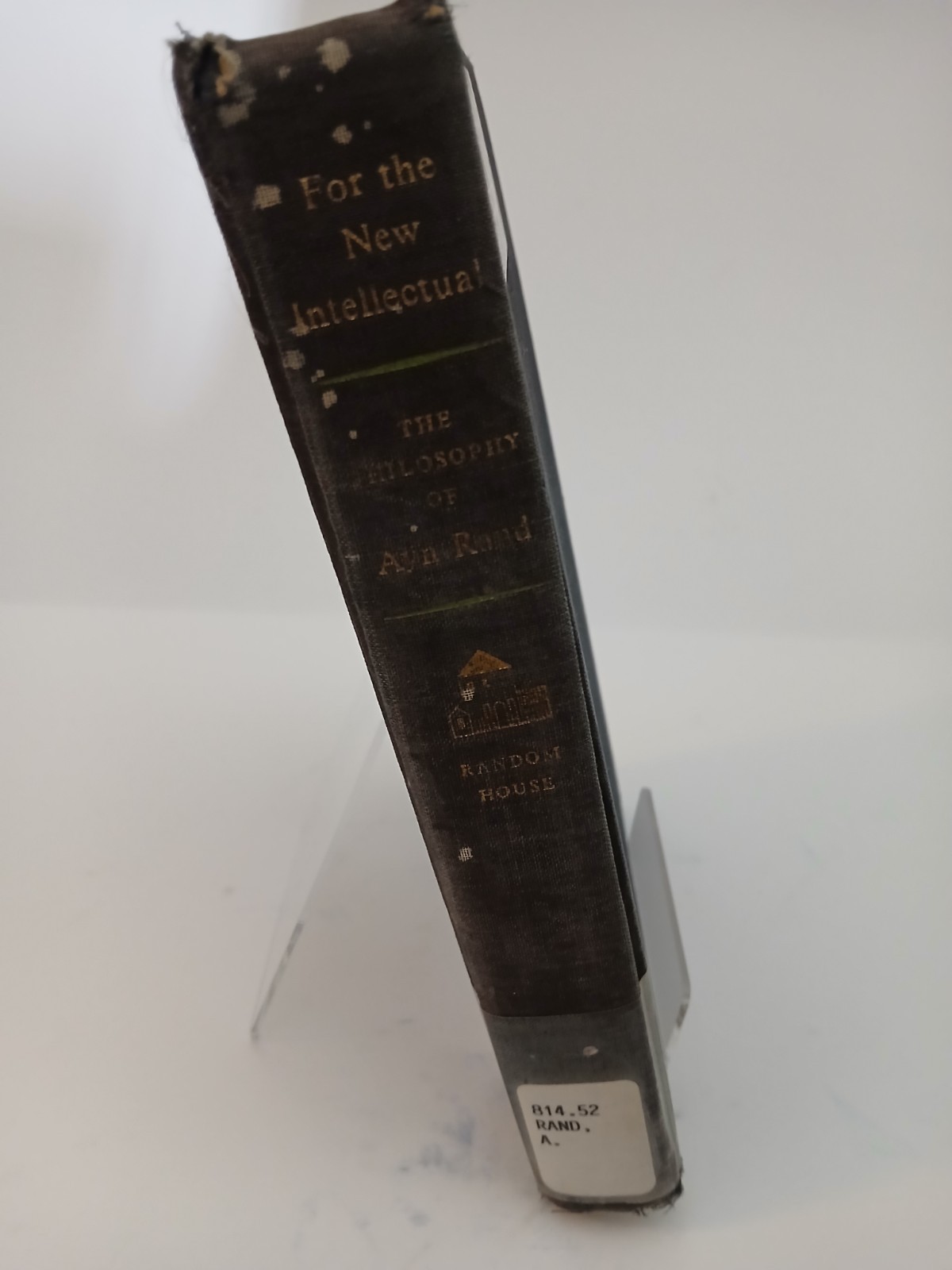 For the New Intellectual The Philosophy of Ayn Rand (1961) 1st Printing ~ No DJ