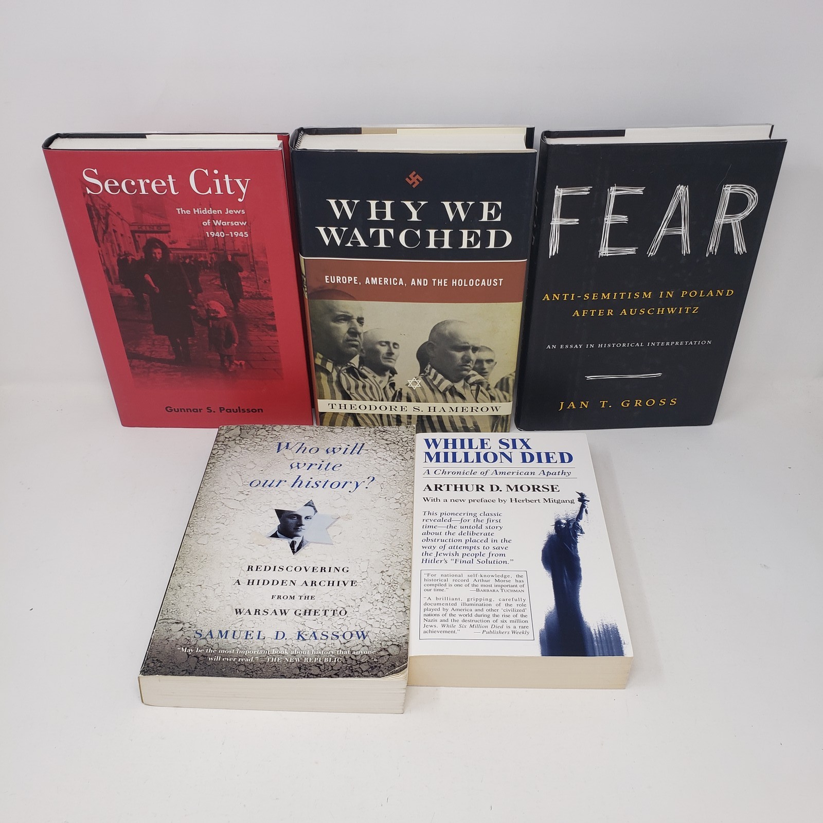 Holocaust History Book Lot 5 Volume Set WWII Jewish Studies Antisemitism Poland
