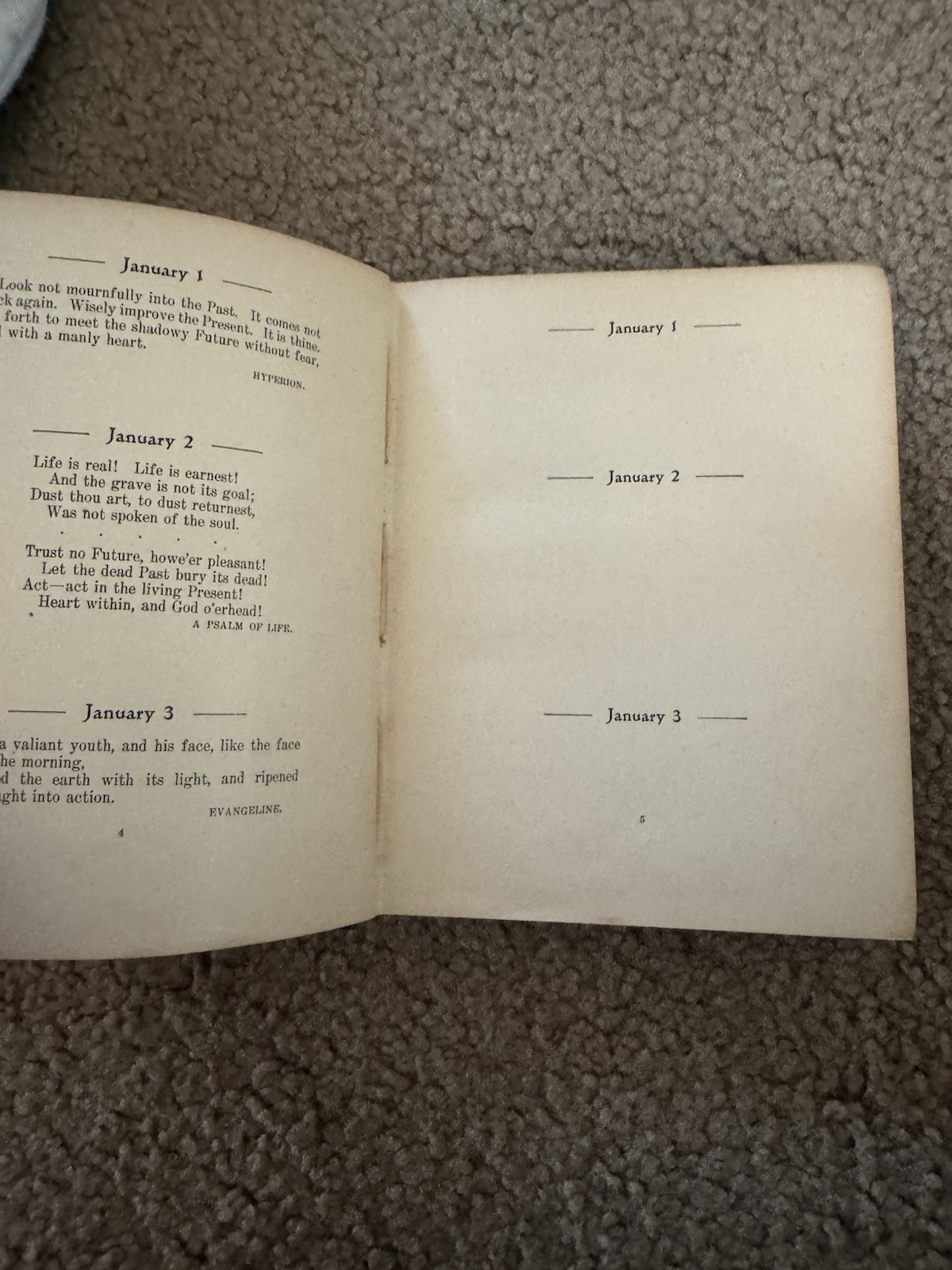 Henry Wadsworth Longfellow The Longfellow Year – Book Quotations Antique 1896