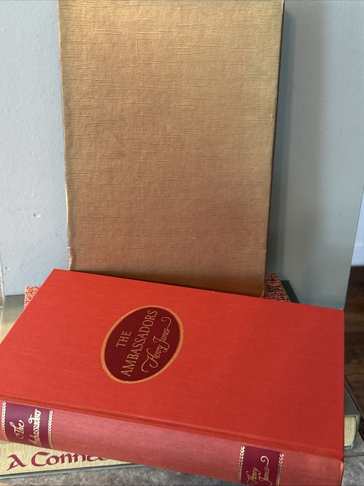 Heritage Press 6 BOOK LOT Decorative Red Gold Spine Slipcase Insert Hardcover