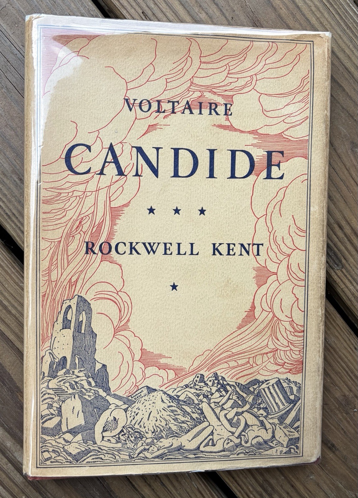 ROCKWELL KENT Candide Voltaire New York 1937 Halcyon House Dust Jacket Illus
