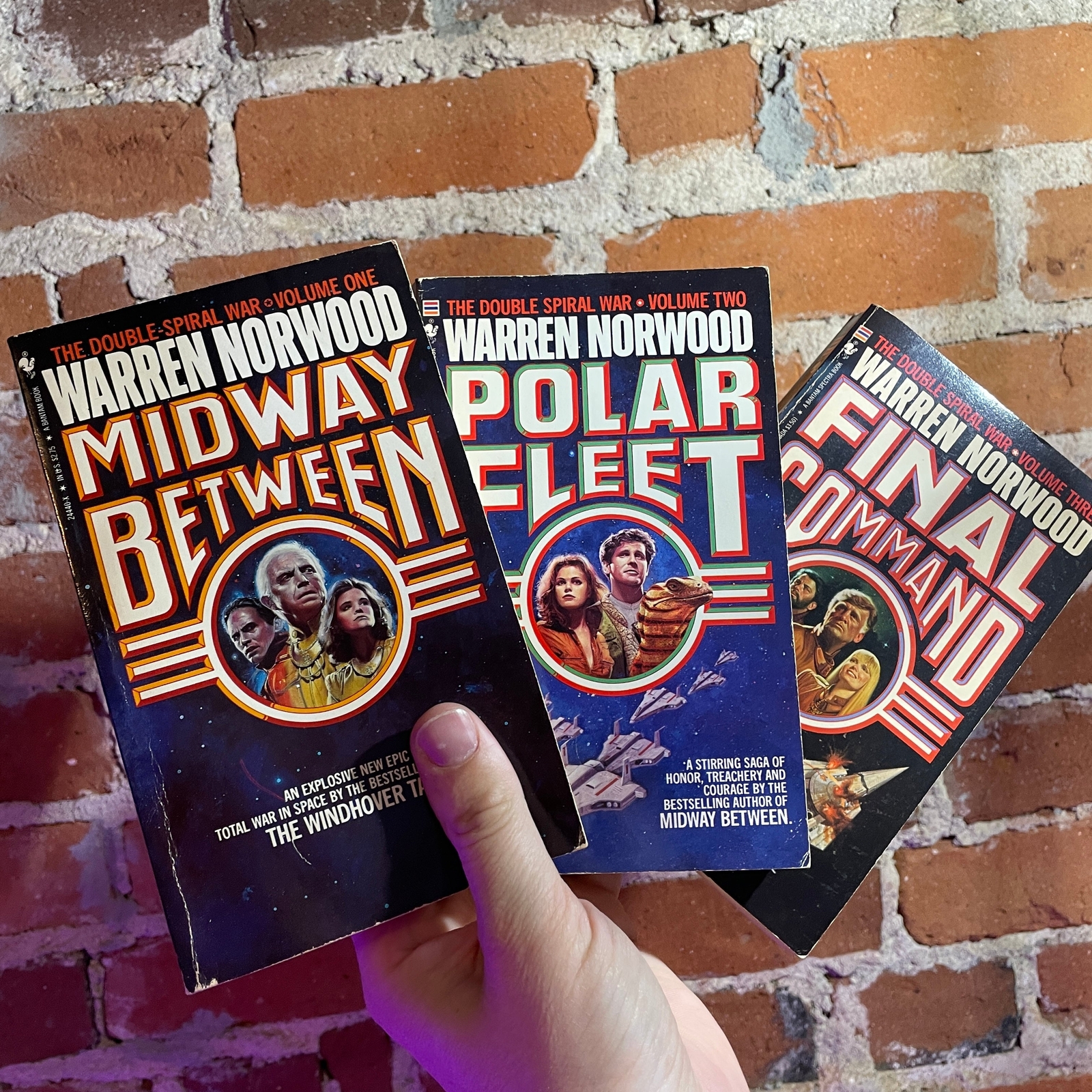 The Double Spiral War Trilogy – Warren C. Norwood Bantam Books Paperback Bundle