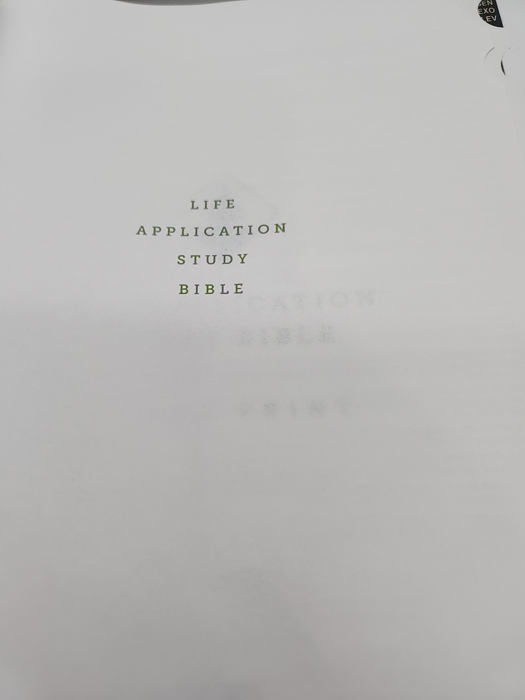Life Application Study Bible Third Ed Imitation Leather Old New Testament Nice!