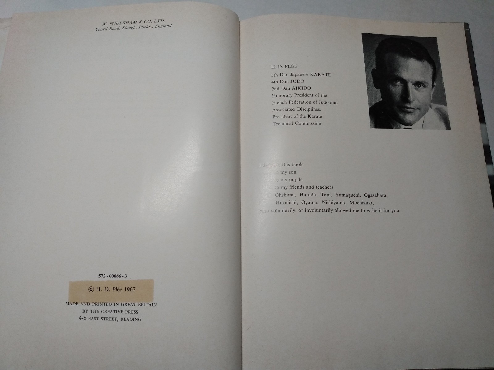 Karate Martial Arts Methods Technique Instructions Student Vintage 1967