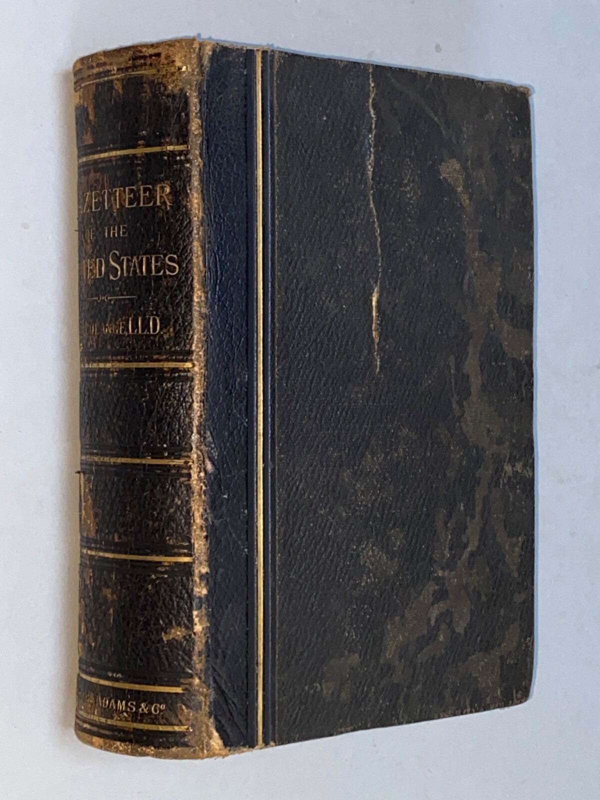 NATIONAL GAZETTEER OF THE UNITED STATES – L. De Colange [1884] antique HBK book