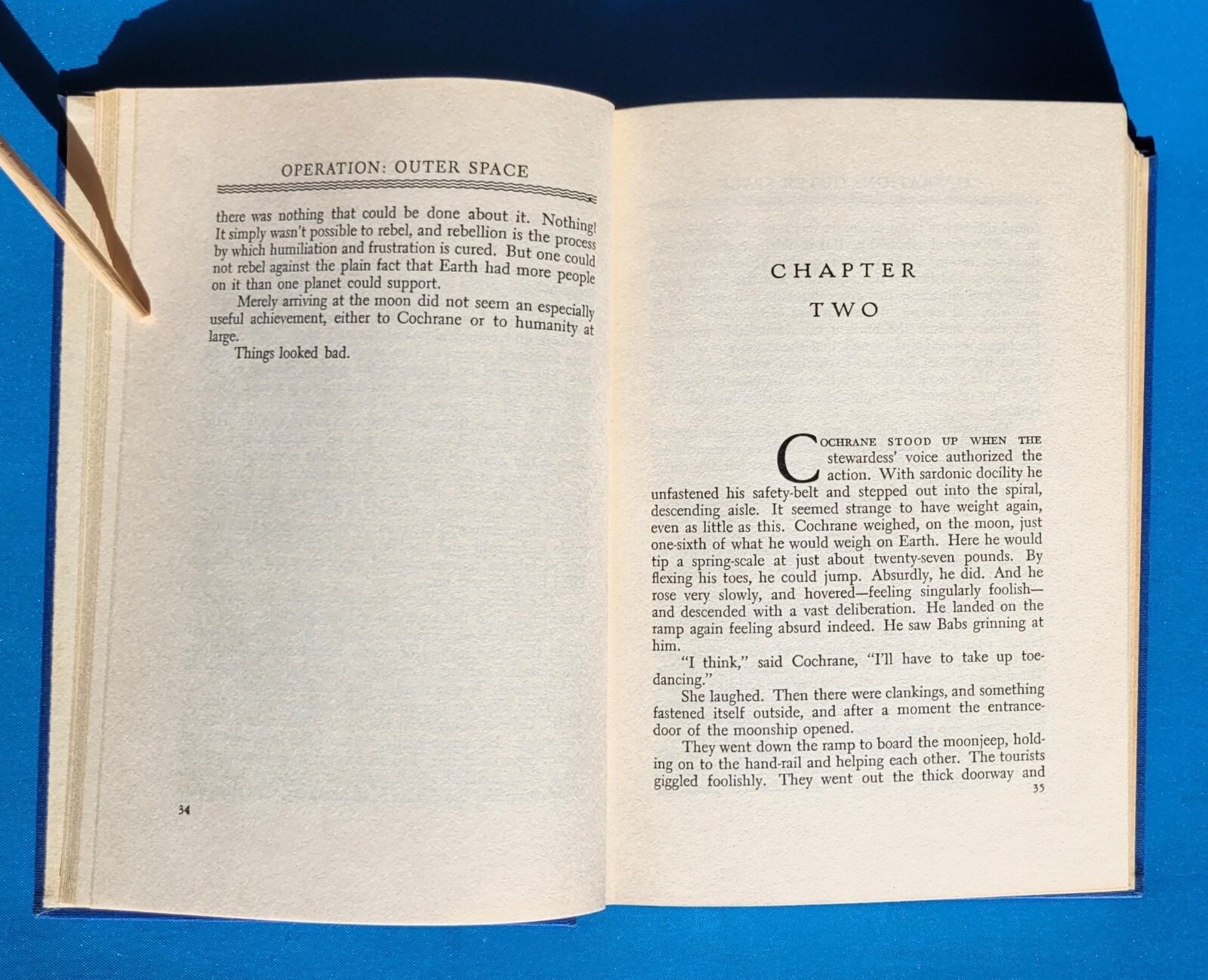 1954 OPERATION OUTER SPACE by Murray Leinster – First Edition HCDJ Clean