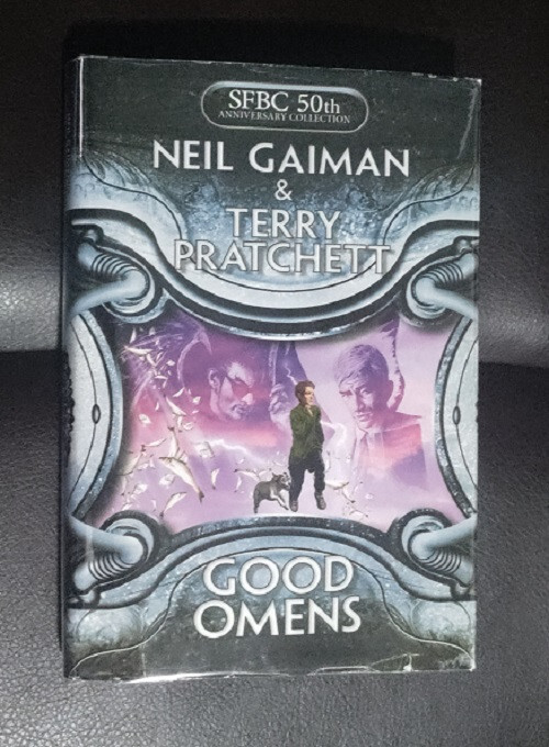 Neil Gaiman Terry Pratchett Good Omens SFBC Hardcover Near Fine Condition