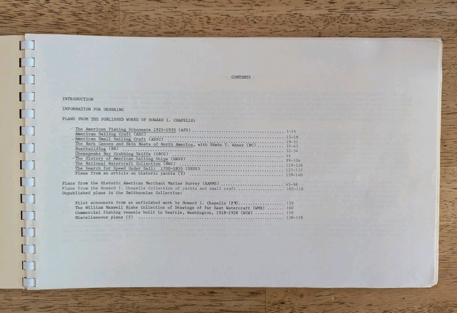 Smithsonian Institution Historical Maritime Ship Plan List Catalog Ordering Info