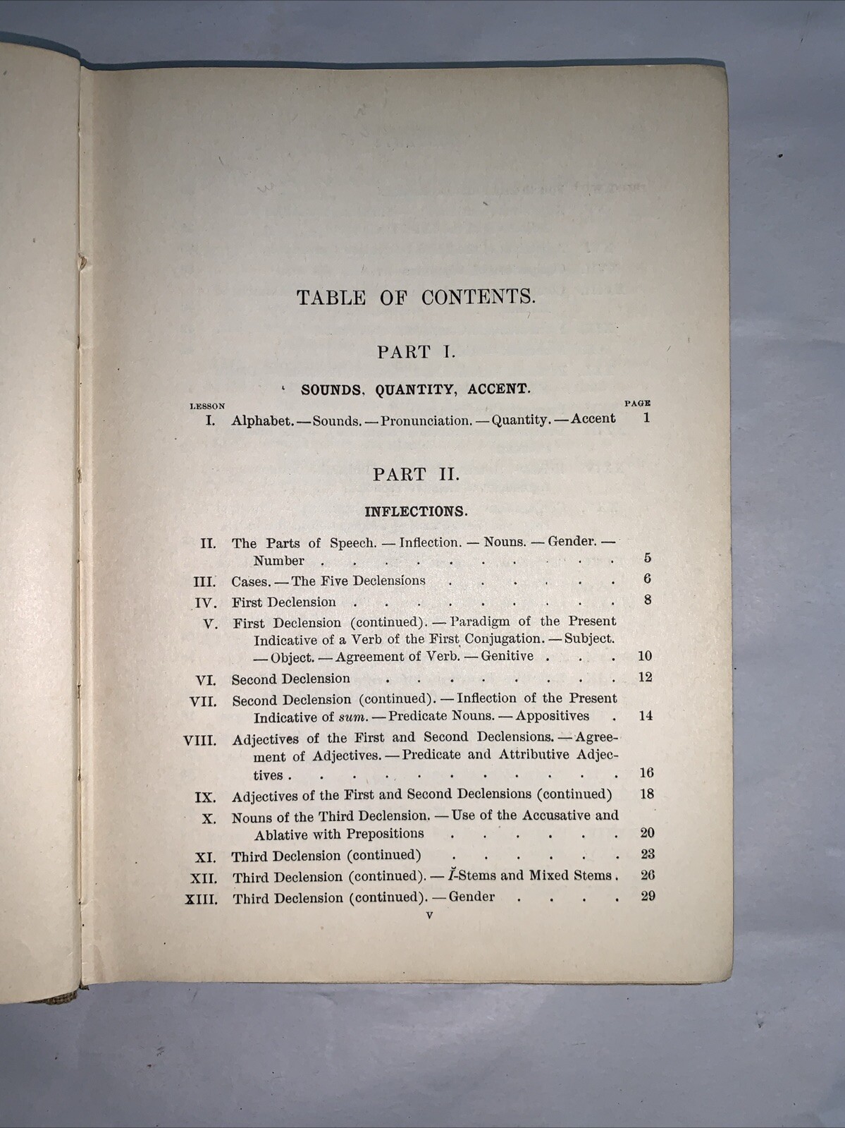 First Year Latin Preparatory to Caesar Charles E. Bennett 1909. 1st Edition.
