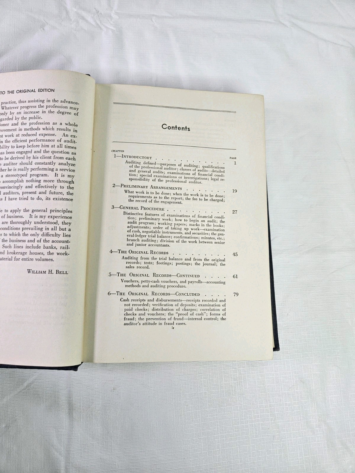 Vtg Auditing 1942 22d Revised Edition HC Bell Johns Accounting Bookkeeping