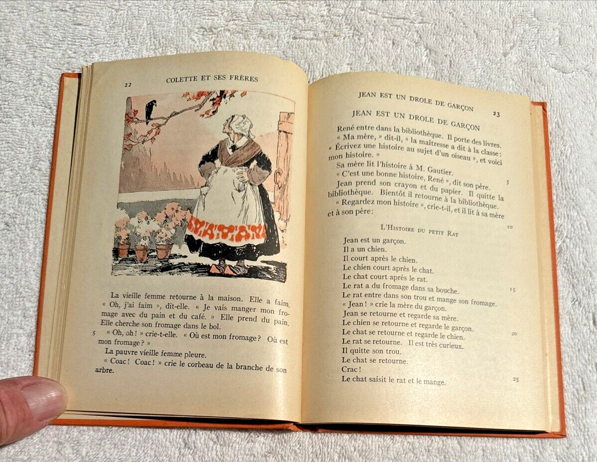 Colette et ses Freres Josette Spink and Violet Mills 1926 Hardcover No Writing