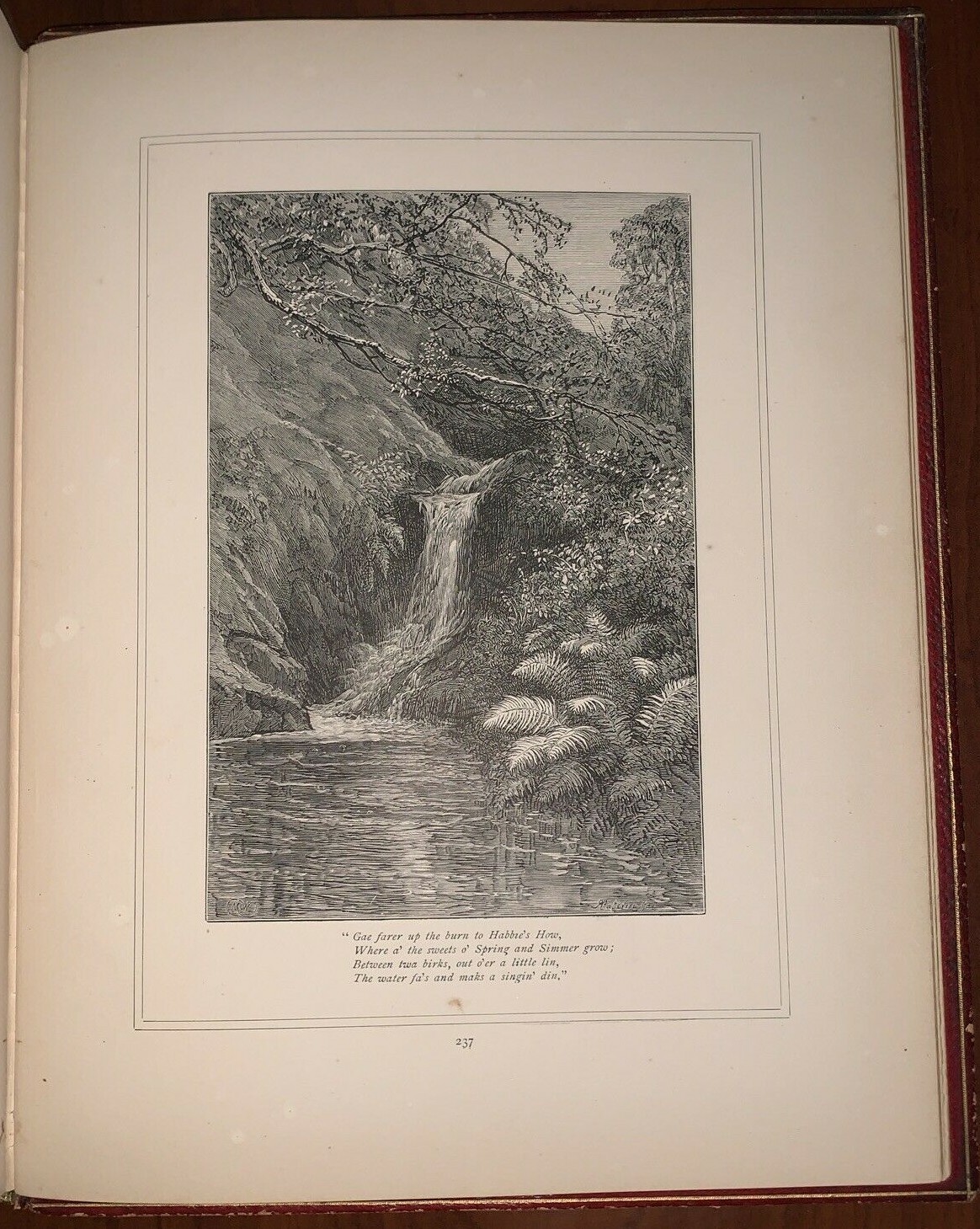 1878, CALEDONIA, SCOTT, BURNS, & RAMSAY, ILLUSTRATED, BEAUTIFUL FINE BINDING