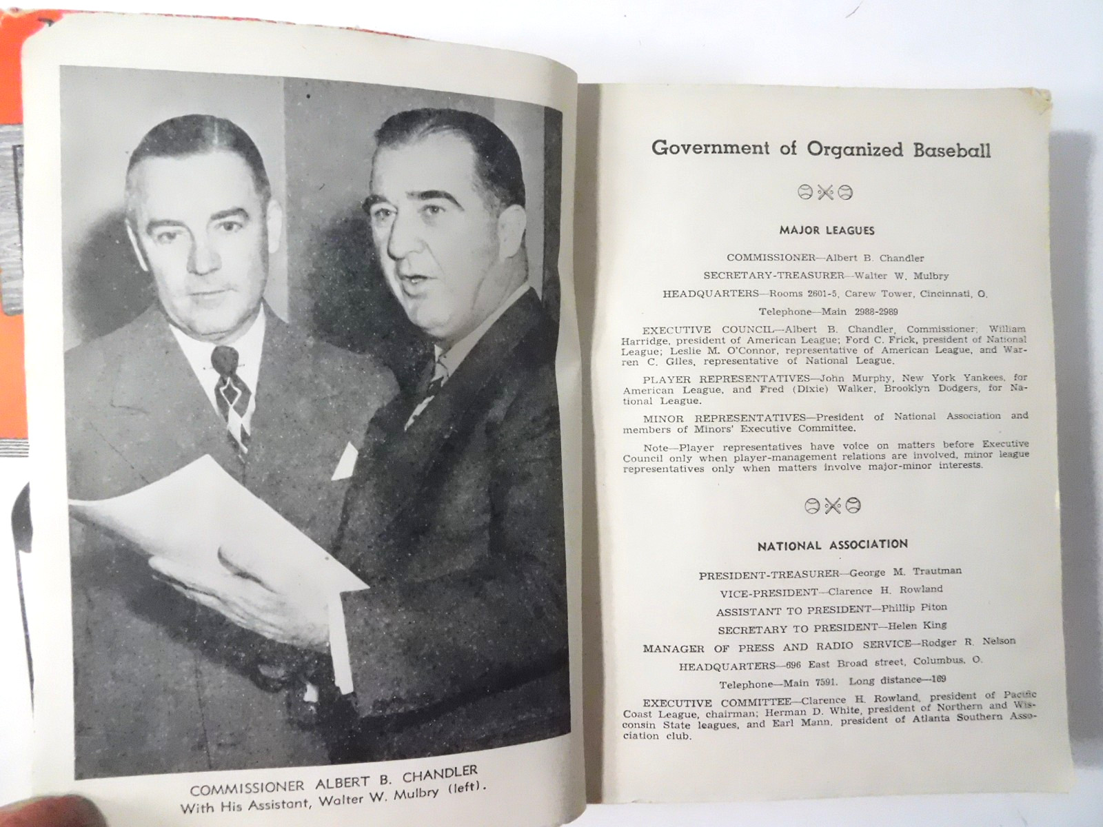 1947 SPINK Official Baseball Guide & Record Book-Harry „The Cat“ Brecheen Cover