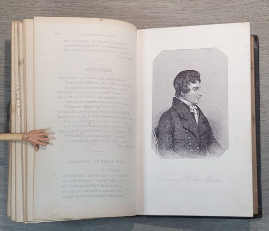 English Poetry 1855 Book of Critical Biographical Scetches Of Poets Nelson & Son
