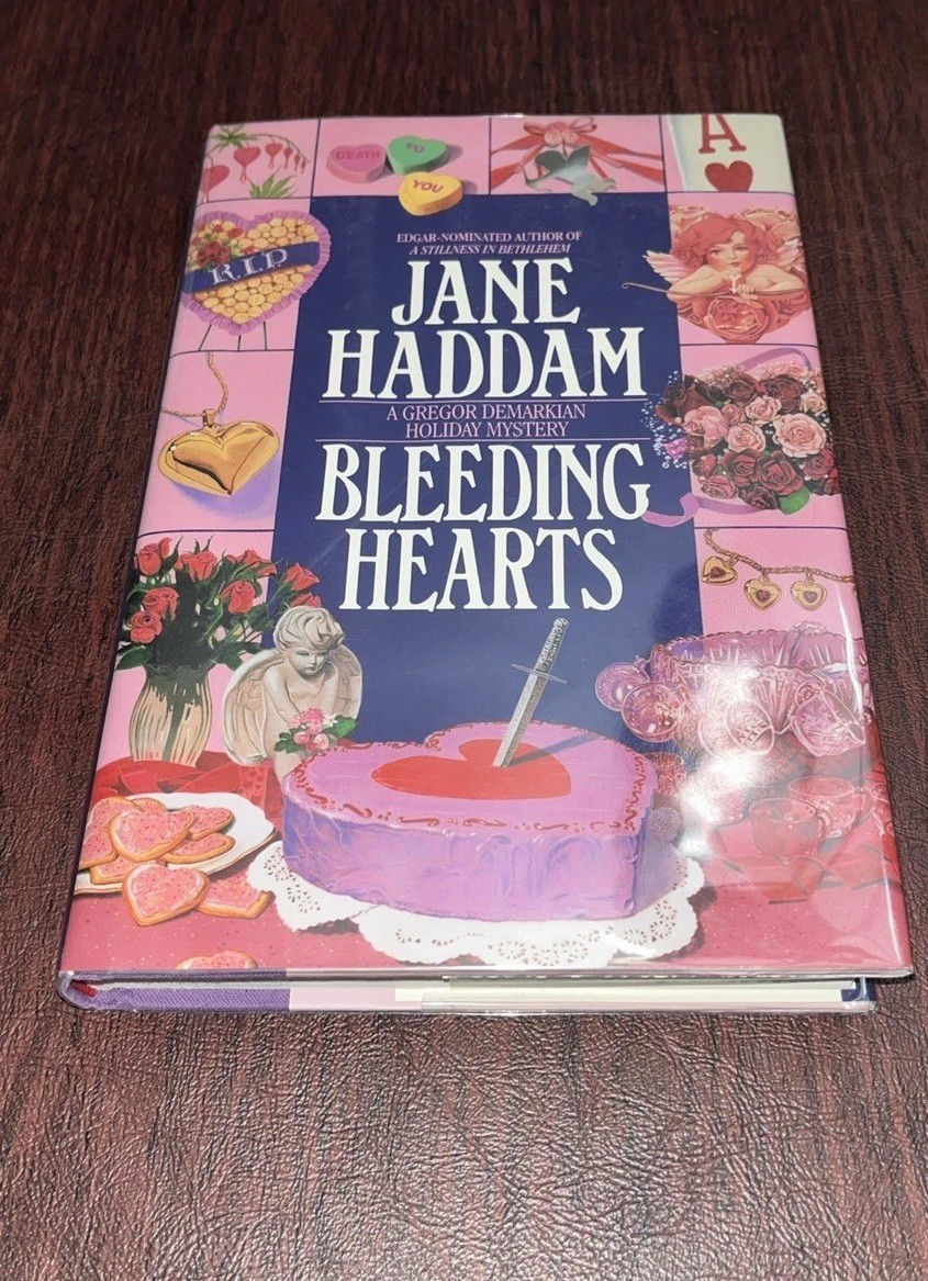 Jane Haddam Bleeding Hearts 1st ed 1st print US HC Near Fine / Near Fine