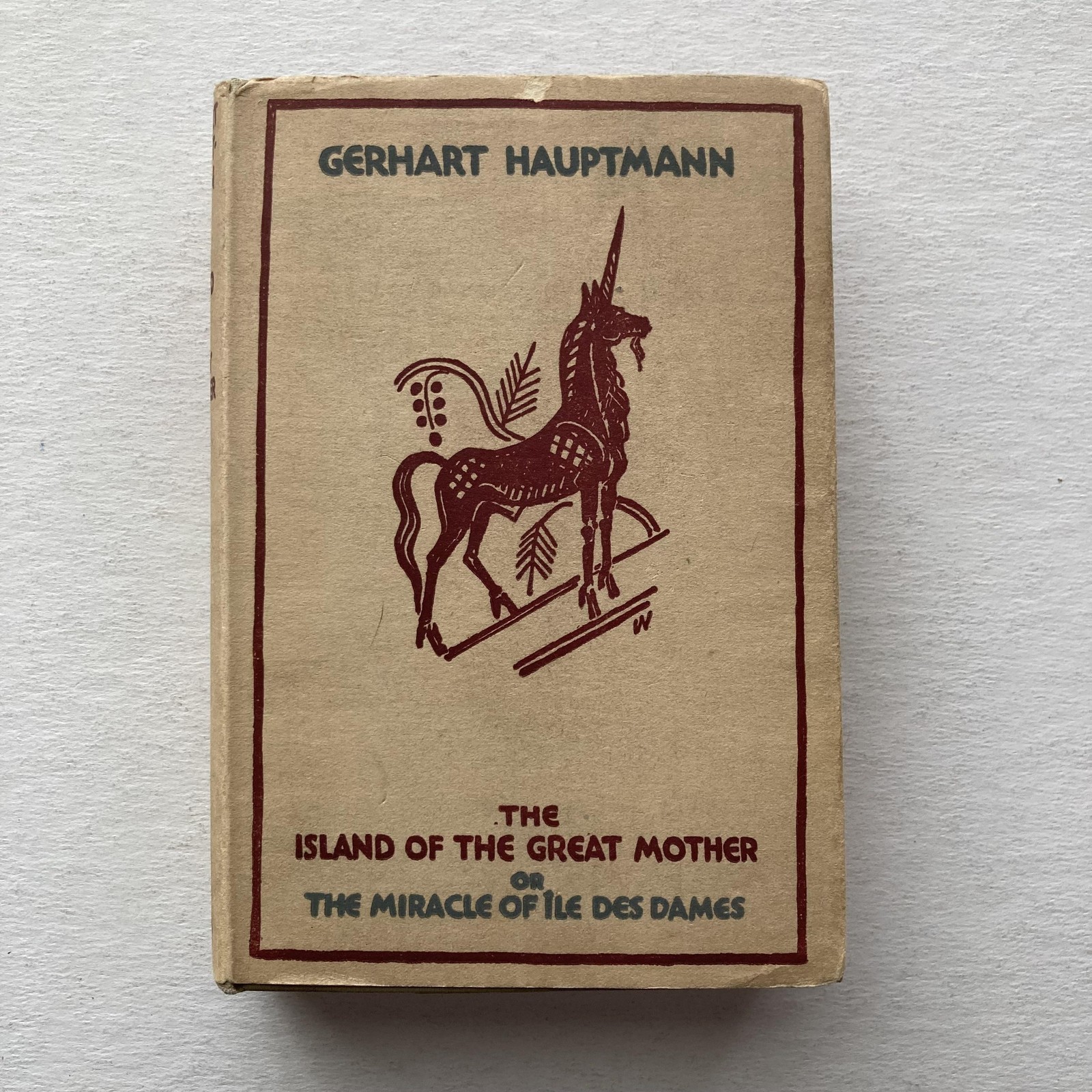 Vintage 1925 The Island of the Great Mother Gerhart Hauptmann Viking Hardcover