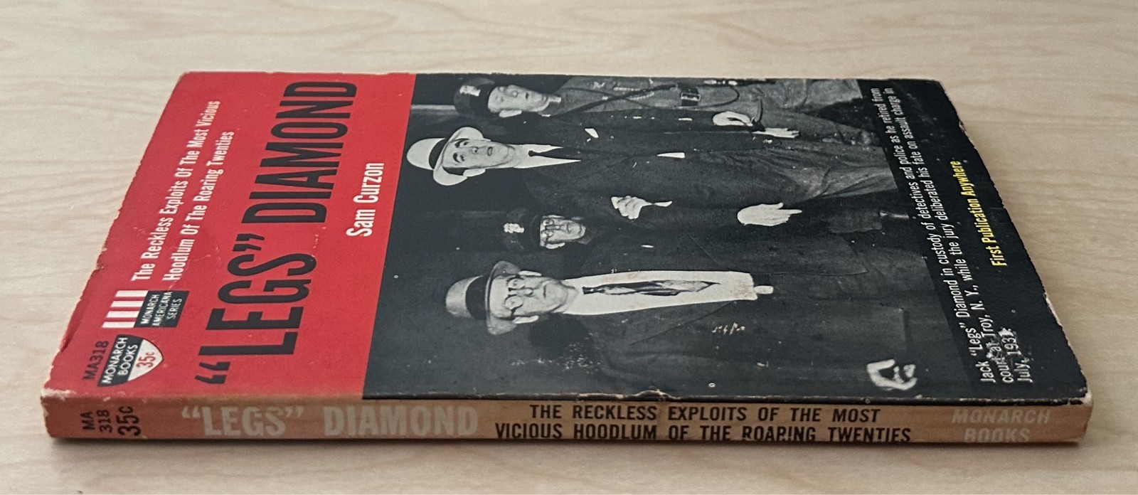 ‘LEGS’ DIAMOND Sam Curzon (1962) Monarch Vintage Paperback RARE