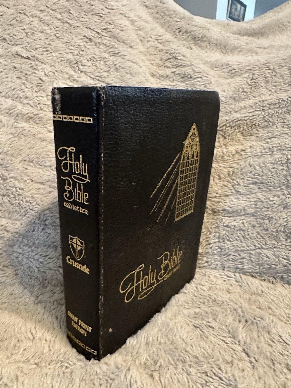 Holy Bible Giant Print King James Red Letter Edition KJV Crusade 1973 Vintage