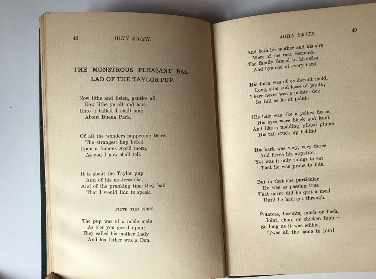 1905 John Smith U.S.A. by Eugene Field Poems HC ~ Free Shipping