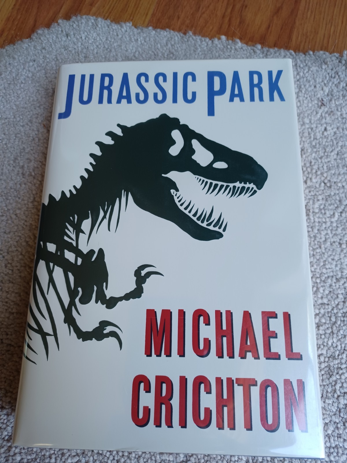 Jurassic Park first printing by Miachael Crichton in mint condition