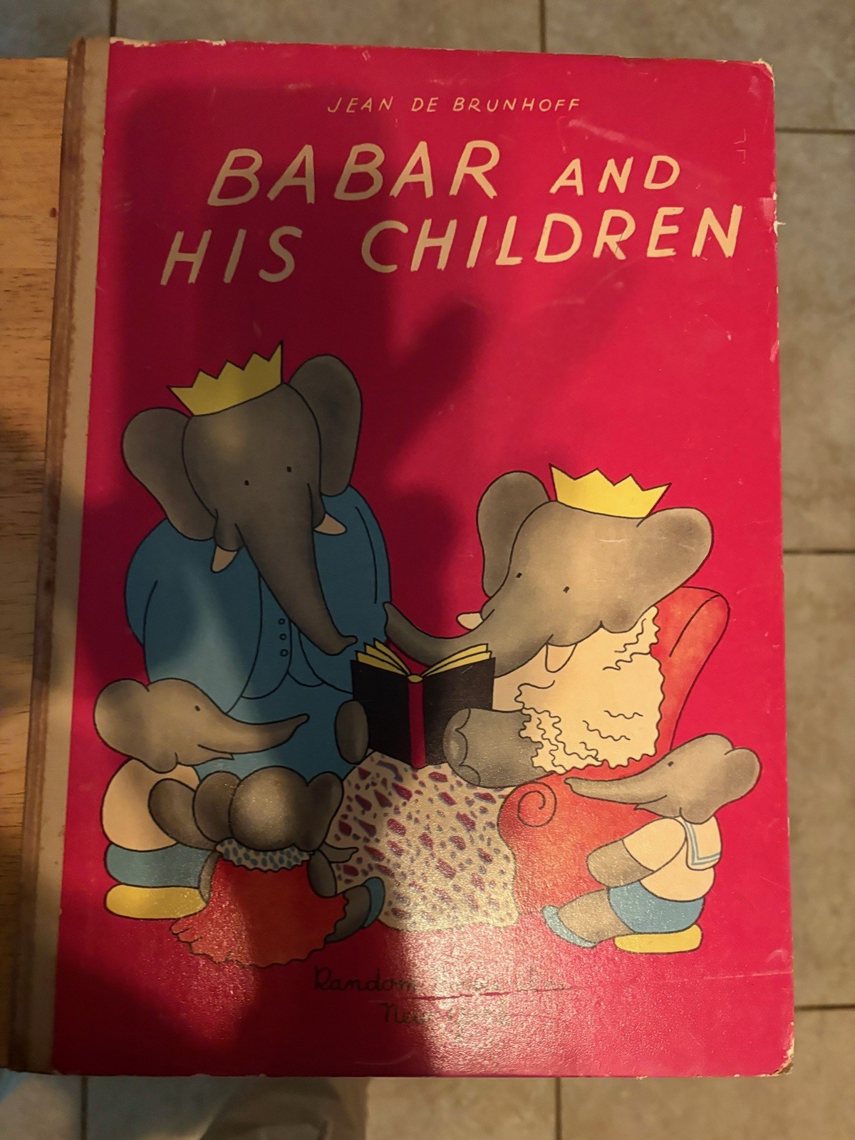 Jean de Brunhoff Babar and His Children 1938 Random House Illustrated Hardcover