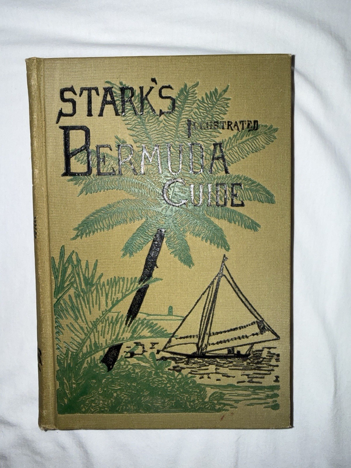 1897 Stark’s Illustrated Bermuda Guide James H. Stark HC 1st Ed Fold-Out Map