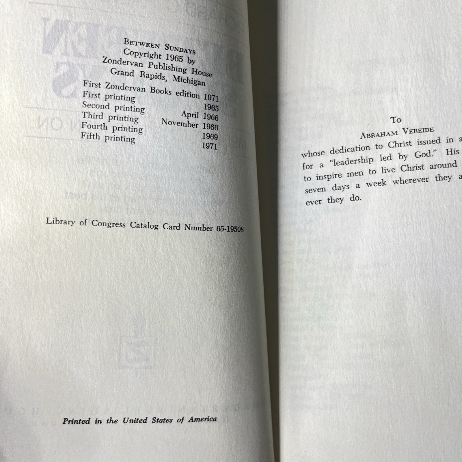 Richard C. Halverson Lot 4 Man To Man Between Sundays Relevance Christian Faith