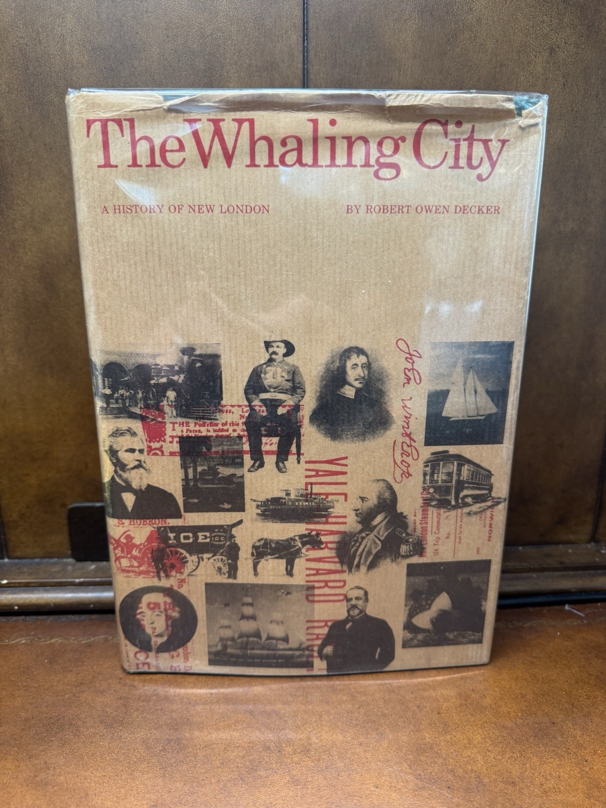 The Whaling City A History of New London CT Connecticut by Decker 1976 HCDJ 1st