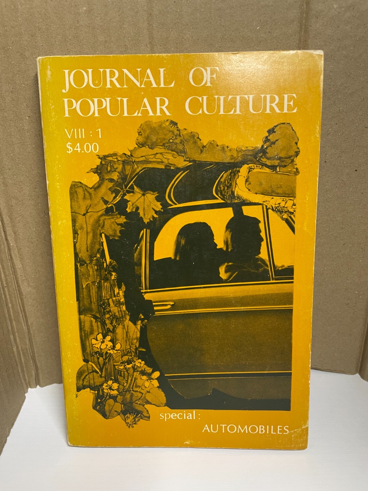 Journal of Popular Culture Vol VIII No 1 1974 Automobiles Issue Vintage