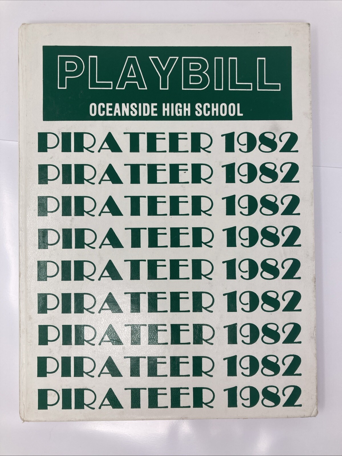 1982 Oceanside Highschool Yearbook Original Pirateer Vintage Book