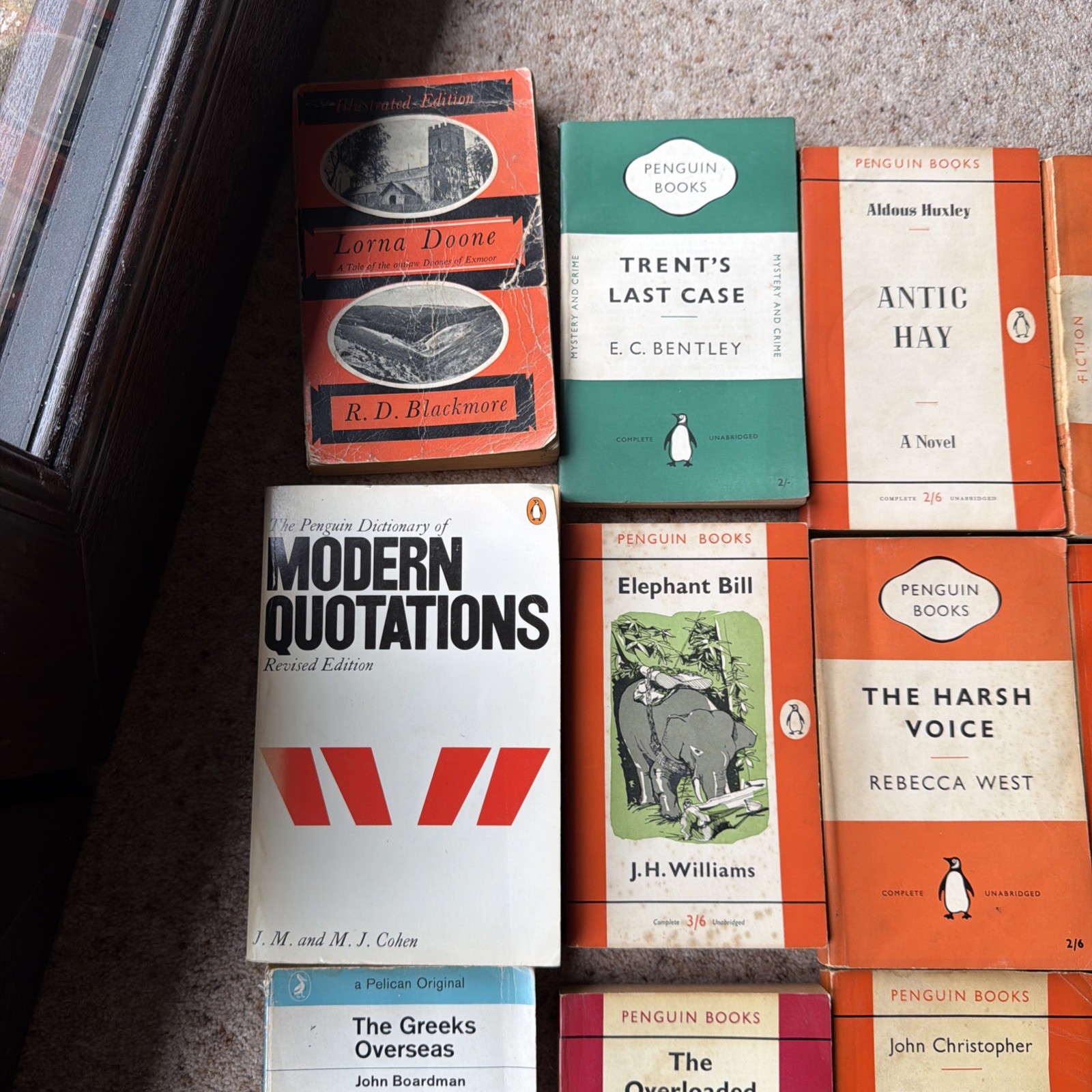 Job Lot 48 Vintage Penguin Paperback Books 1960s, 70s Mixed Titles/Authors