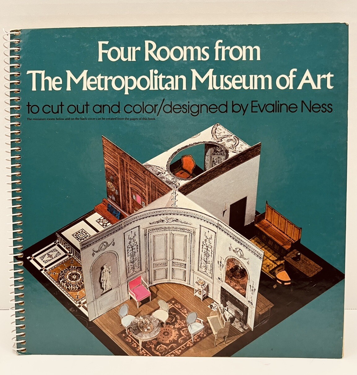 Vintage Museum of Modern Art MOMA 1977 Evaline Ness Four Rooms Cut Out & Color