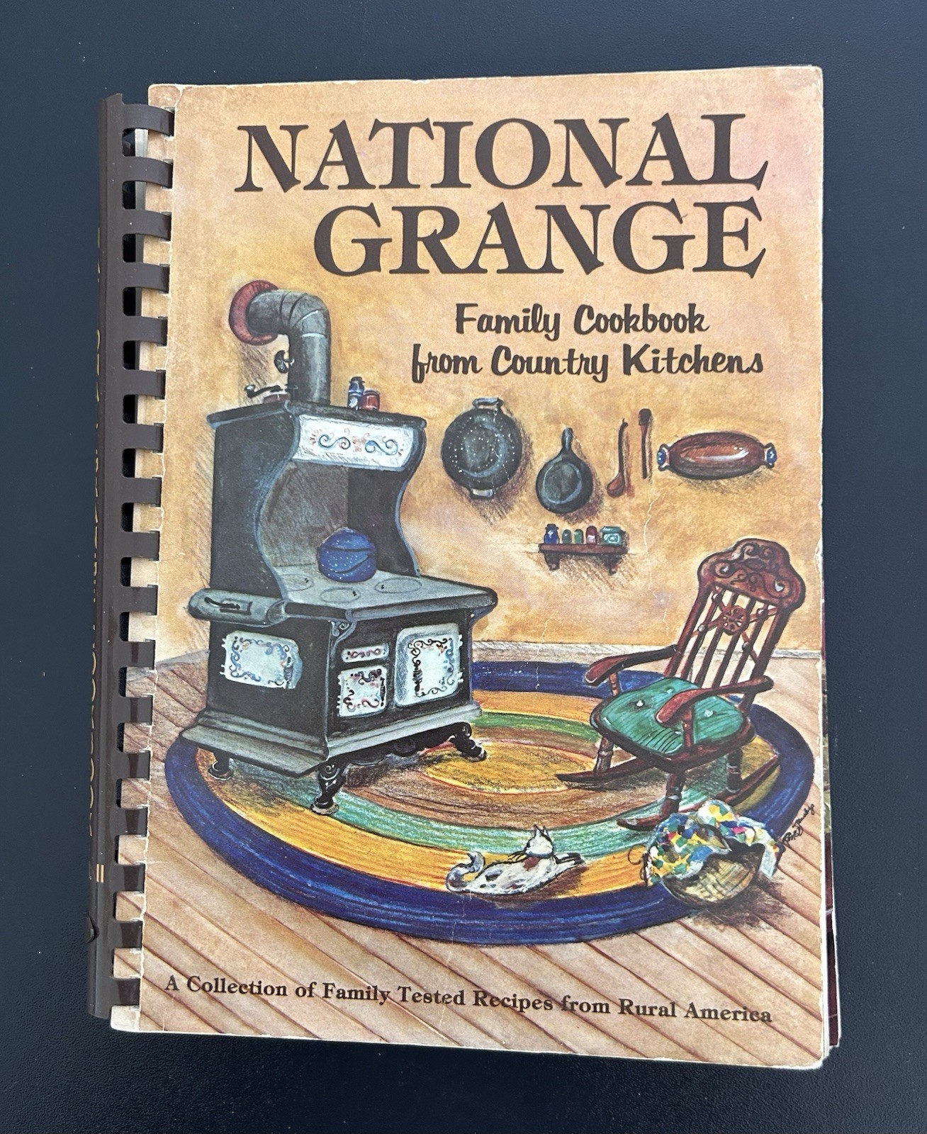 Vintage 1979 National Grange Family Spiral Bound Cookbook Country Kitchens PB