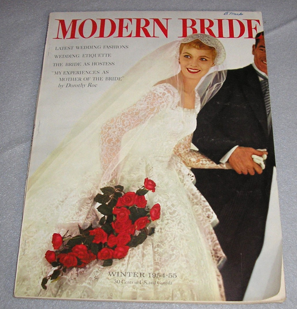 Vintage Bridal Magazine Book Guide for the Bride Wedding Dress Marriage etc 1954