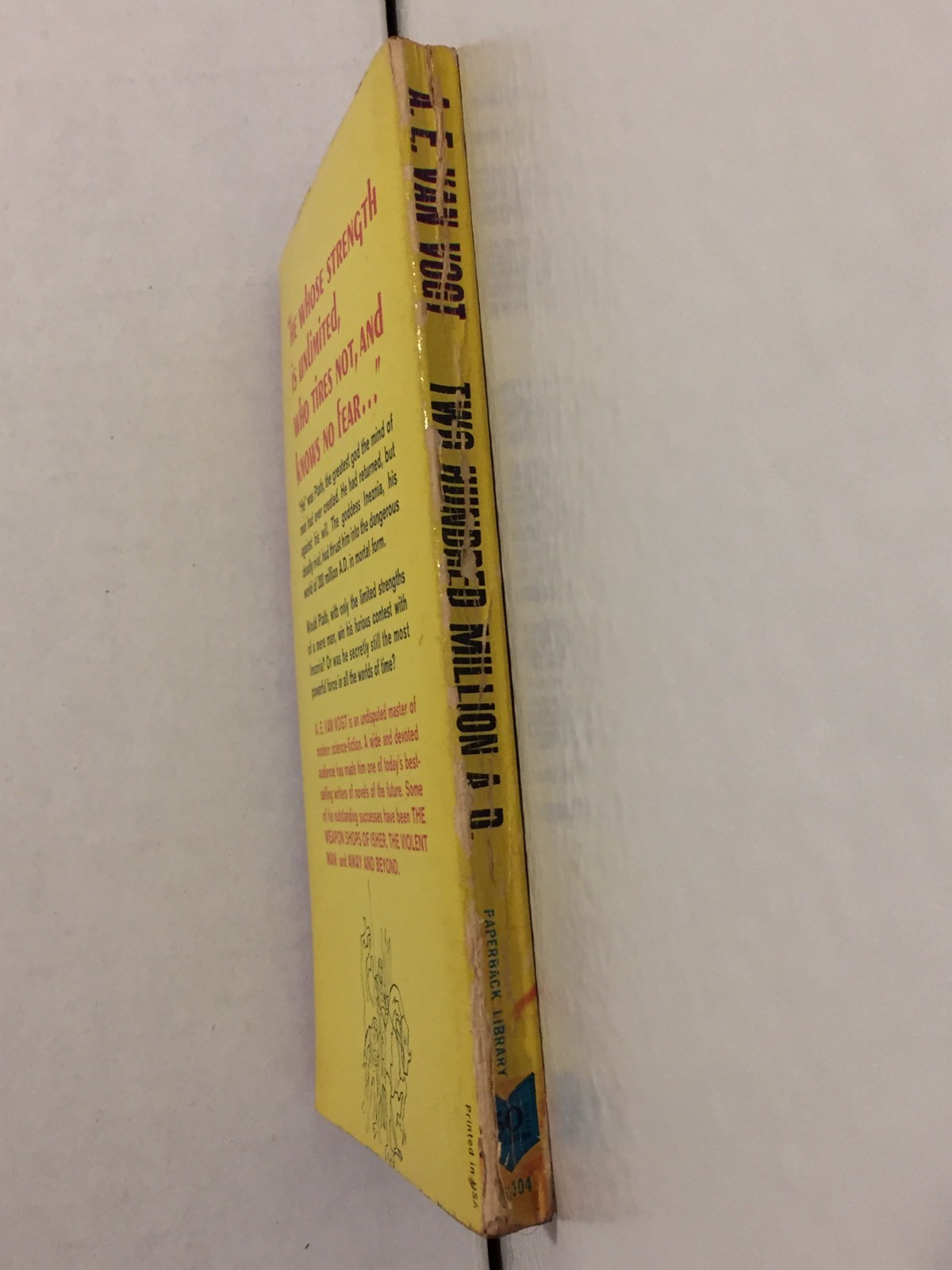 A E Van Vogt Two Hundred Million A D Sci-Fi Paperback Novel First Printing 1964