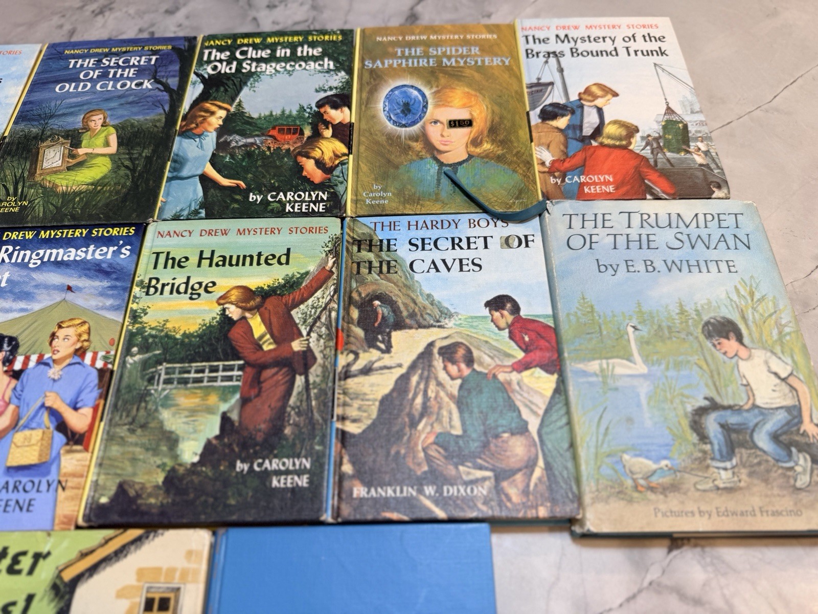 10 Vintage Nancy Drew Hardy Boys Book Lot + possible first/early print editions