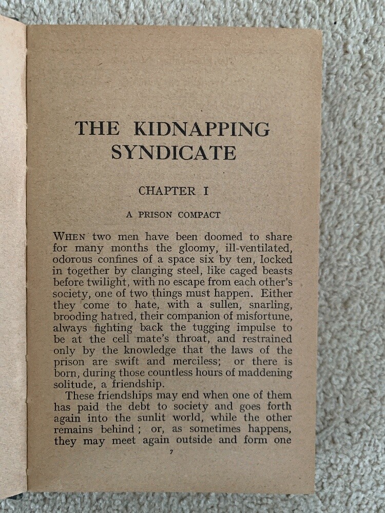 The Kidnapping Syndicate by Christopher B Booth HB Vintage Crime Fiction