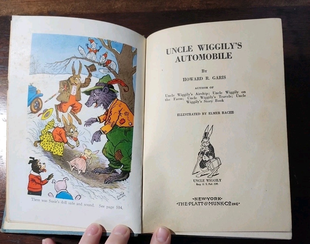 UNCLE WIGGILY’S AUTOMOBILE CHILDREN’S BOOK ILLUSTRATED HC HOWARD R. GARIS