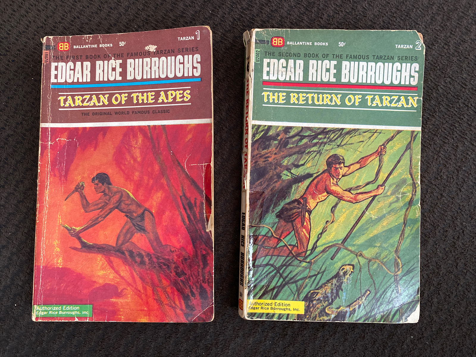E. R. Burroughs “Tarzan of the Apes”, “The Return of Tarzan” PB 1st/2P D. Powers