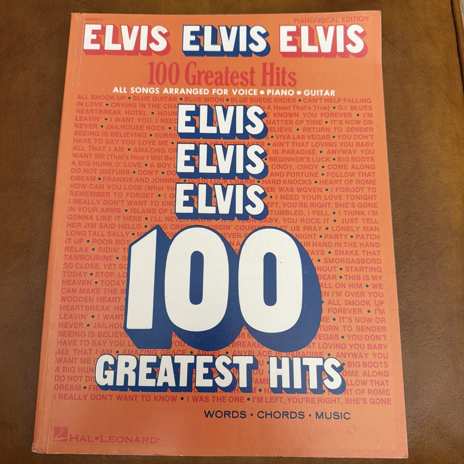 Elvis Presley 100 Greatest Hits ~ Piano Vocal Guitar Songbook ~ 1984 Hal Leonard