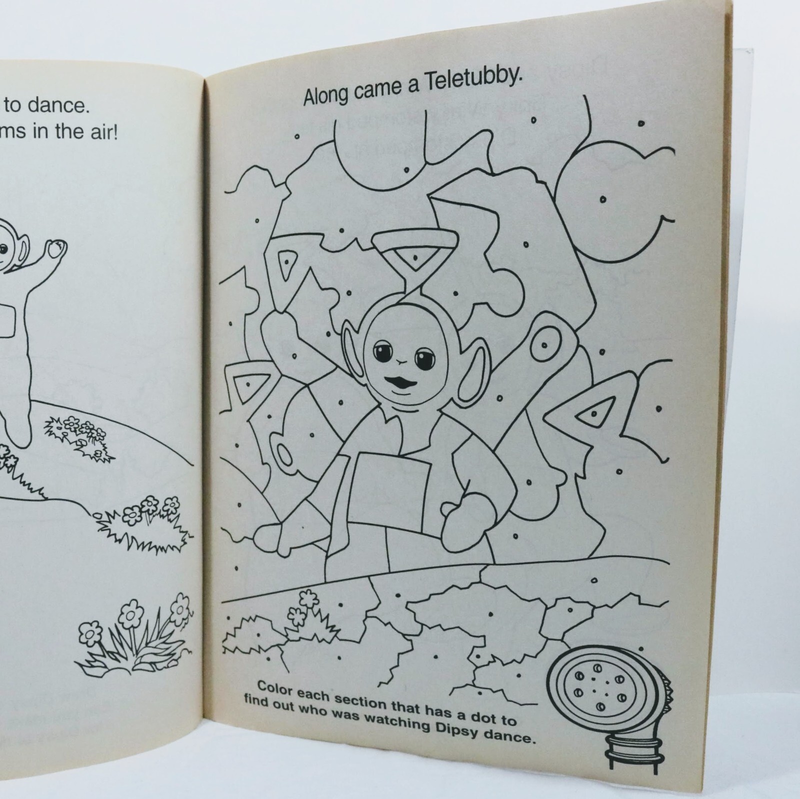 1998 Teletubbies Coloring Activity Book Dipsy’s Day To Dance